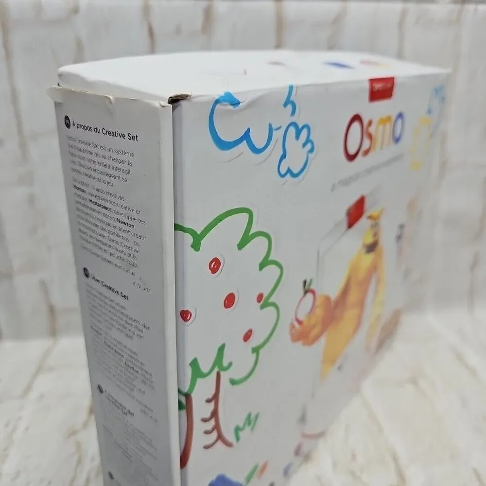 Osmo Creative Set, Monster - Creative Board, 4 Markers and Pouch - Used